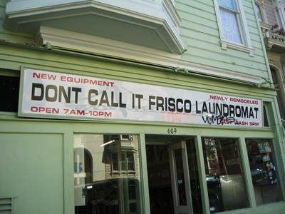 A now-closed San Francisco laundromat