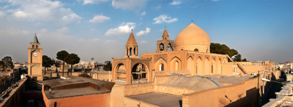 Isfahan: Panoramic view of Vank Cathedral By Ggia via Wikimedia Commons