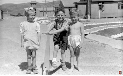 Pahiatua, NZ: A scooter in the camp.PHOTO courtesy of the Kresy-Siberia Virtual MuseumExhibition: Daily Life