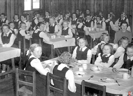 Pahiatua, NZ: Dining Room No. 2; lunch on a Sunday; 1948.PHOTO courtesy of the Kresy-Siberia Virtual MuseumExhibition: Daily Life